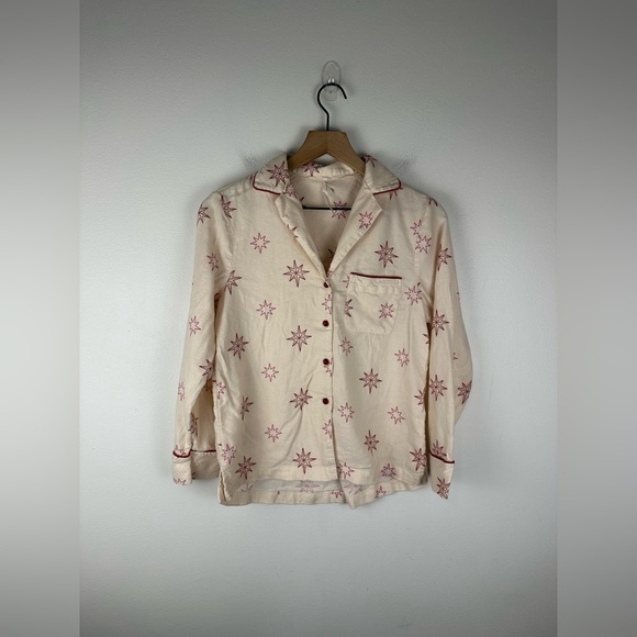 Soma Flannel Super Soft Long Sleeve Collar and High Rise Pants Cozy Pajama Set - Picture 3 of 11